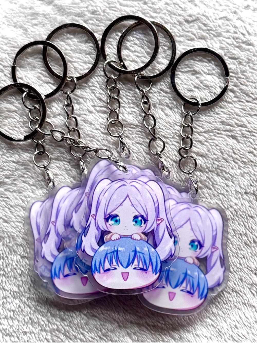 Cute Frieren x Himmel Keychain! By Miharu.Myet